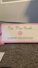 Video review of No Mo-Stache No Mo-Bush Bikini Wax - 16 Strips  by 6358dfaf6a9832e4c93b74a0