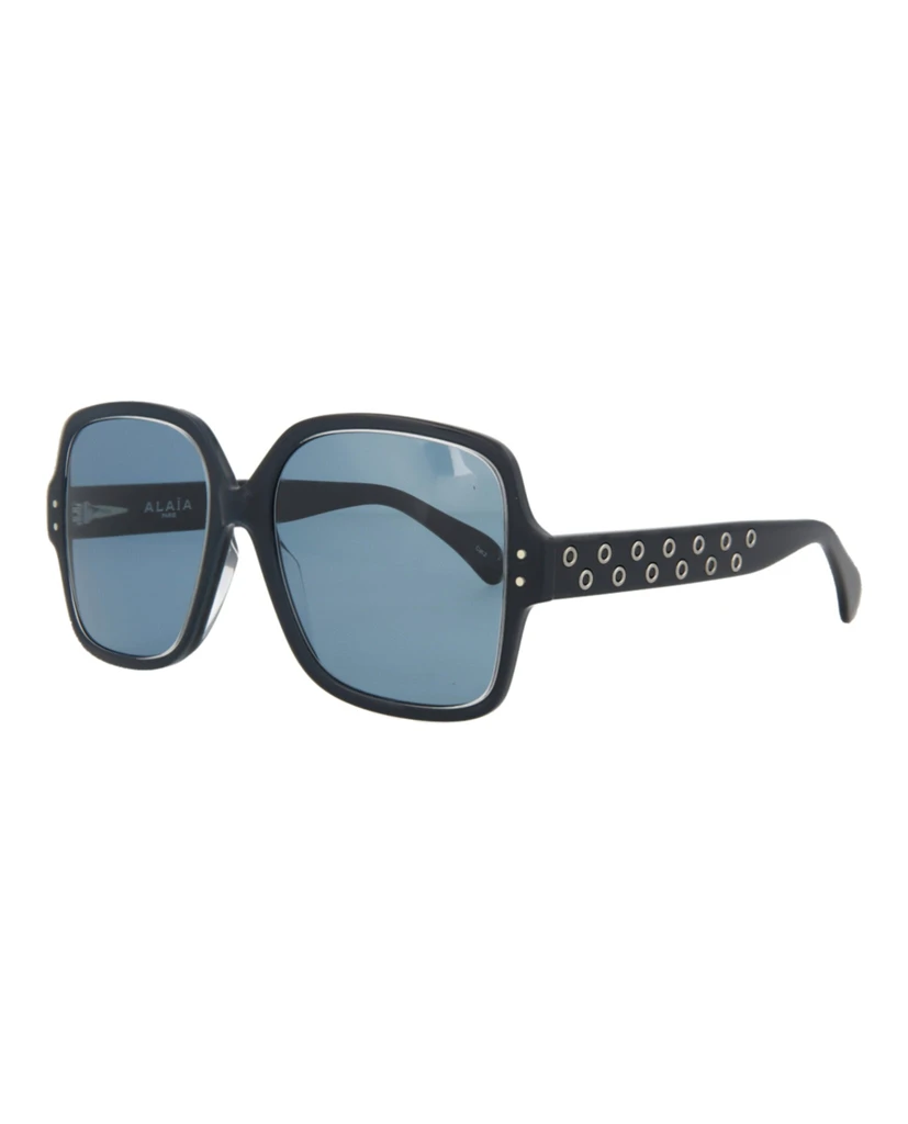 SALE【Alaia】スクエアフレーム サングラス Alaïa Sunglasses with geometric shape Light blue - Women