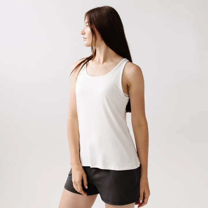 Cozy Earth Women's Stretch-Knit Bamboo Lounge Tank