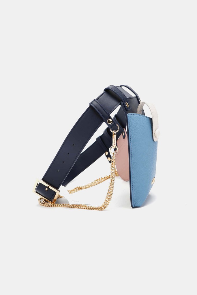 ☆人気☆【NICK&NICOLE】☆NICOLE LEATHER BUCKLE BUCKET BA.G☆ 문가영 착용] NICOLE LEATHER BUCKLE BUCKET BAG_BLACK - 닉앤니콜