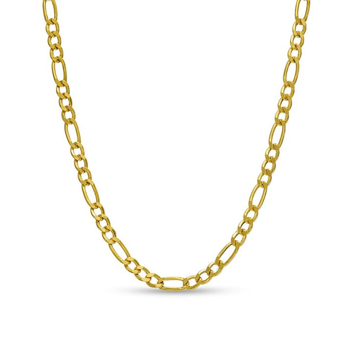RM GOLD NYC Italian Solid 14K Gold 2mm Figaro Chain Necklace