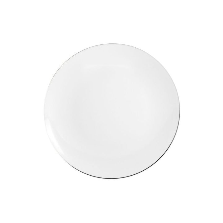 Yom Tov Settings 8" Classic Silver Design Plastic Plates (120 Count