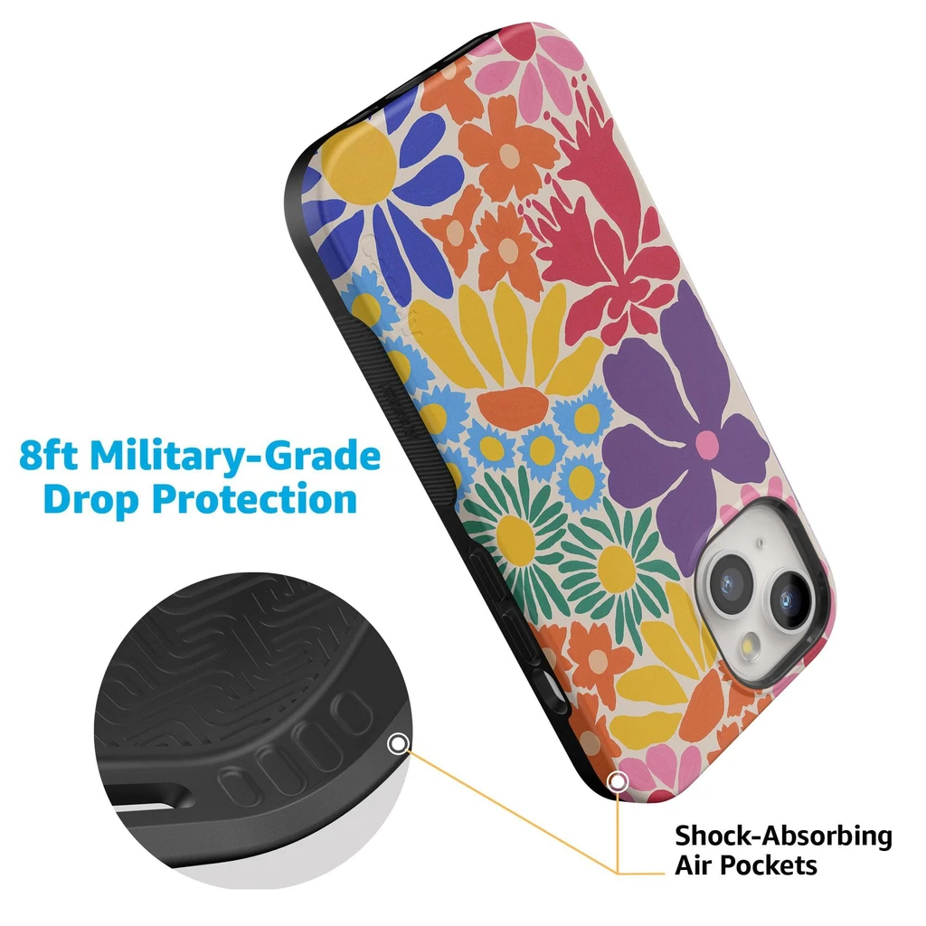 Casely Flower Patch | Multi-Color Floral Case | Bold