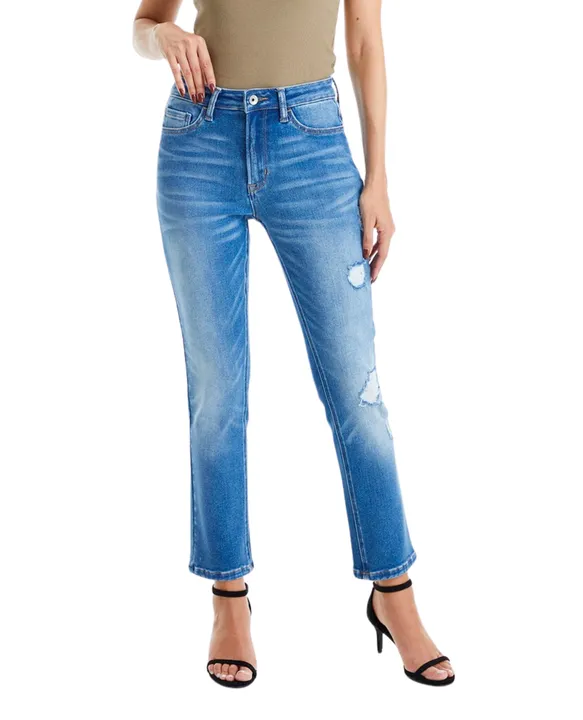 Bayeas HIGH RISE GRINDED MOM JEANS