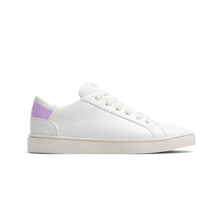 Thousand Fell Handmade Vegan Sneaker | Women's Lace Up | White-Purple