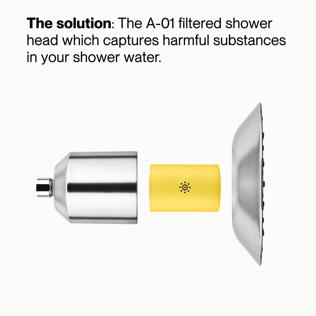 Afina A-01 Filtered Shower Head - Nickel | Flip App CA