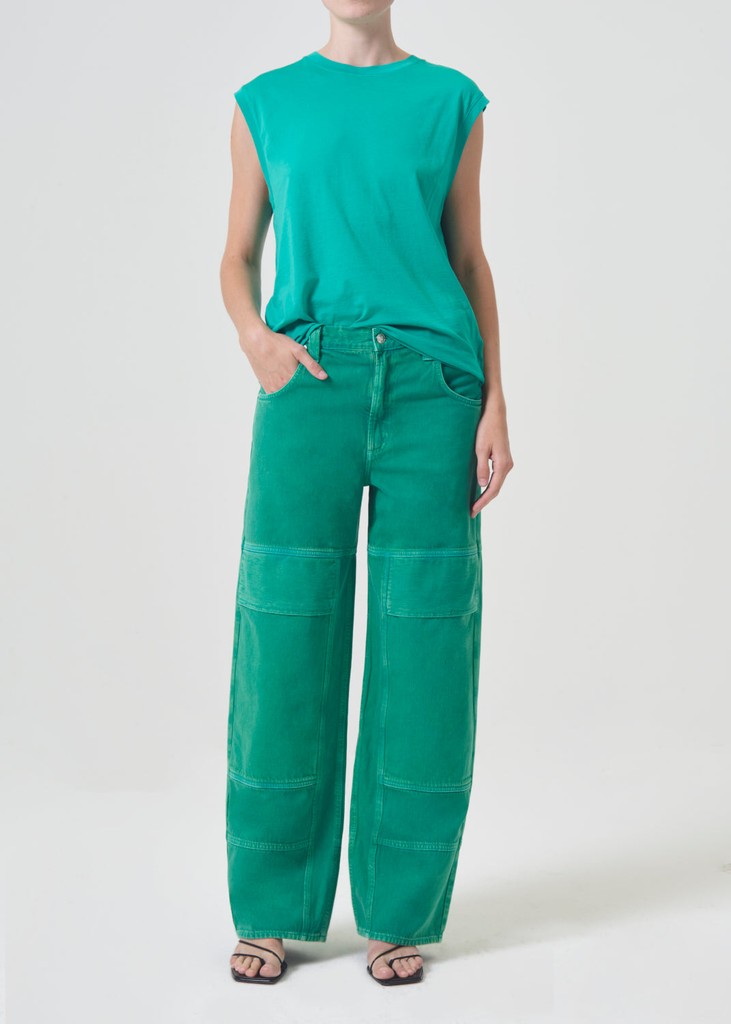 【関税込み】AGOLDE ブルー Tanis ユーティリティ ジーンズ AGOLDE Blue Tanis Utility Jeans - Pants - BeyondStyle