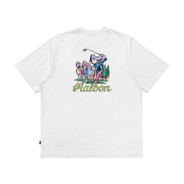 Malbon Golf Rabbit Pocket Tee ホワイト M Malbon Golf Founders SS Pocket Tee - WhiteM | Flip App