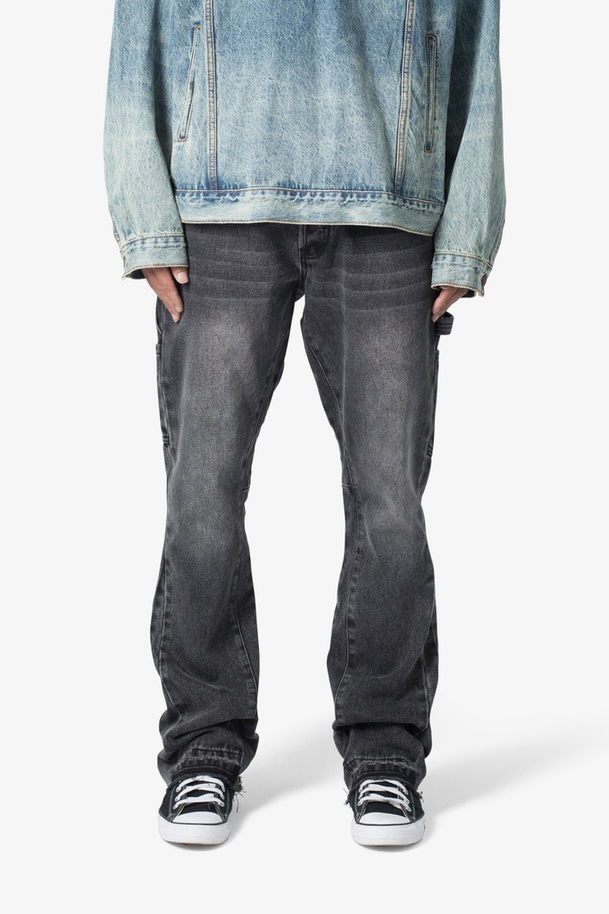 mnml B531 カーペンター フレア デニム 送関込 B531 Carpenter Flare Denim - Blue | mnml | shop now