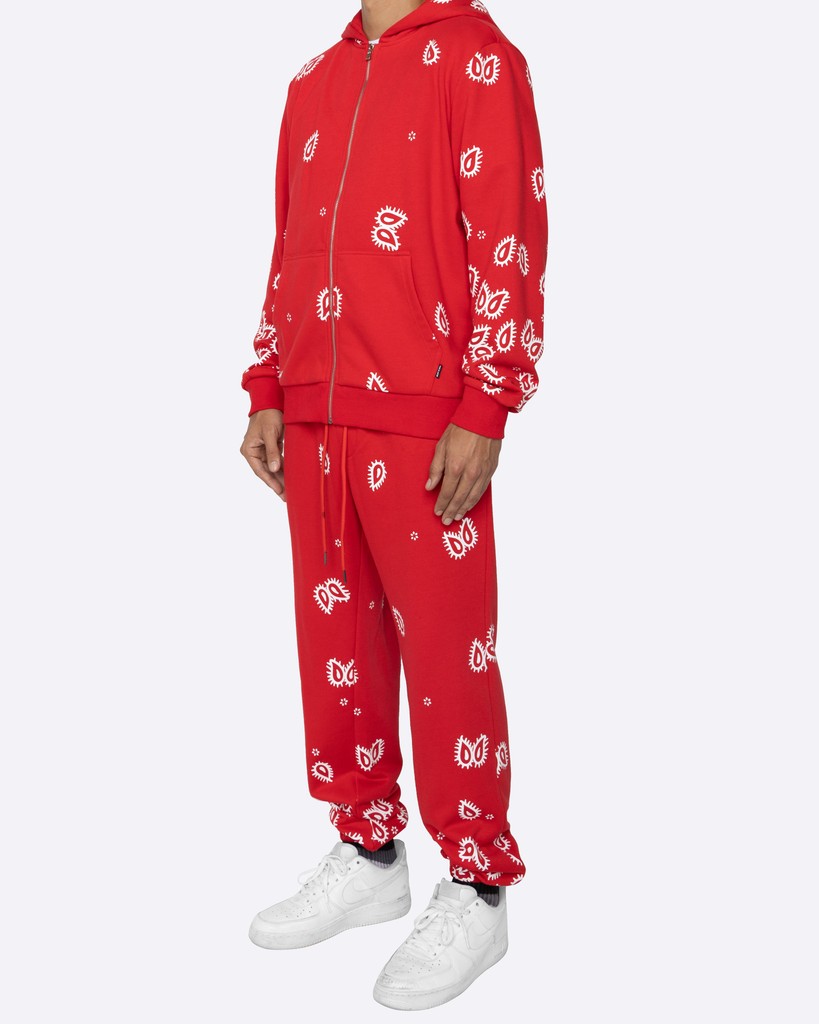 EPTM Amoeba Print Zip Hoodie - RedL - 77 requests | Flip App