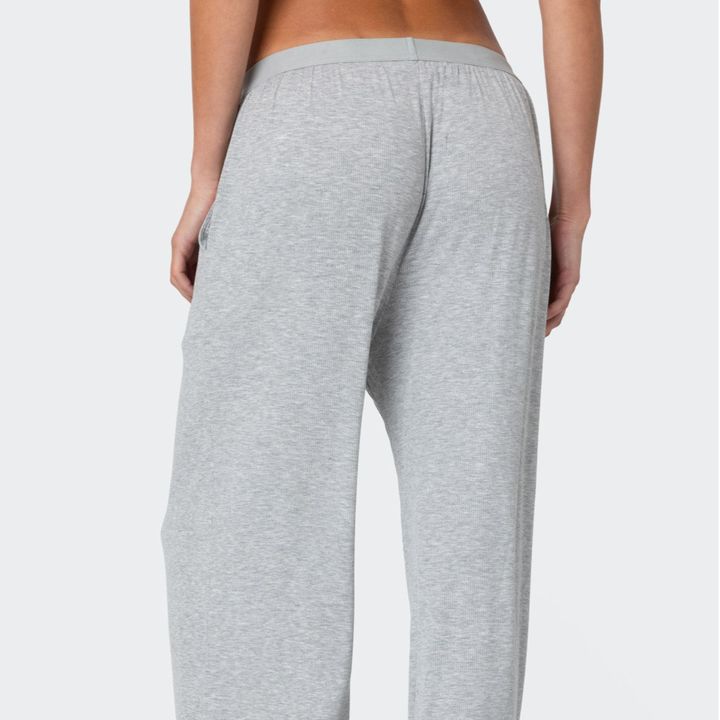 【D.PRIQUE】Wide Lounge Pants - Heather Grey Buy Stars Above Women Perfectly Cozy Wide Leg Lounge Pants