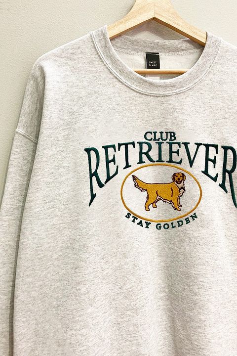★大人気★RETRIEVER CLUB★RETRIEVER FRIENDS CREWNECK★追跡可 Evercado Embroidered Retriever Club Sweatshirt S/M - 9
