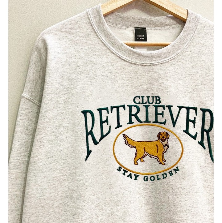 Evercado Embroidered Retriever Club Sweatshirt S/M - 9