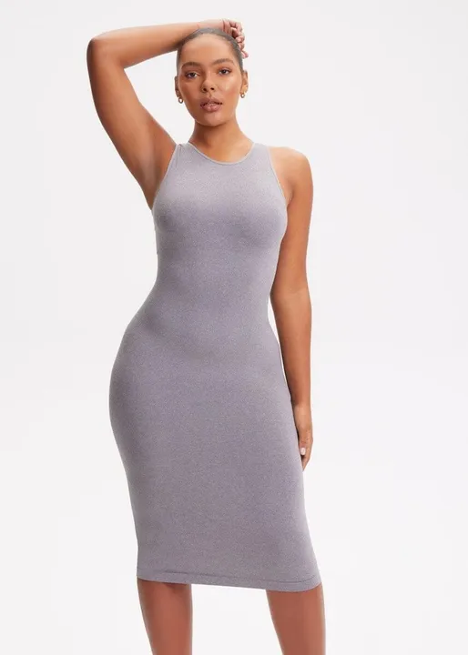 she's Waisted SnatchedKnit Halter Maxi Dress