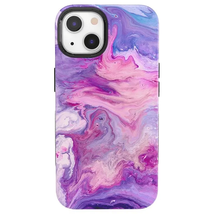 Casely Tie Dying Over You | Purple Marble iPhone Case - Bold + MagSafe®