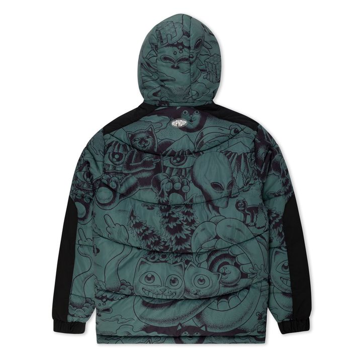 RIPNDIP Dark Twisted Fantasy Puffer Jacket M | Flip App