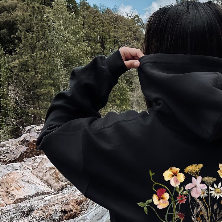 Refinery Number One Clover Meadow Pressed Flower Hoodie