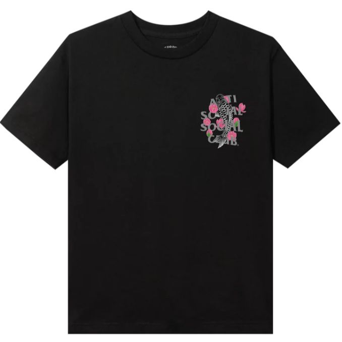 ★ ANTI SOCIAL SOCIAL CLUB★ Koi USA Made Short Sleeve T-Sh Anti Social Social Club Koi USA Made T-Shirt Black