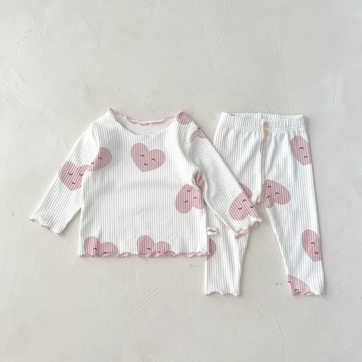 Aviana's & Co Heart Pajama Set