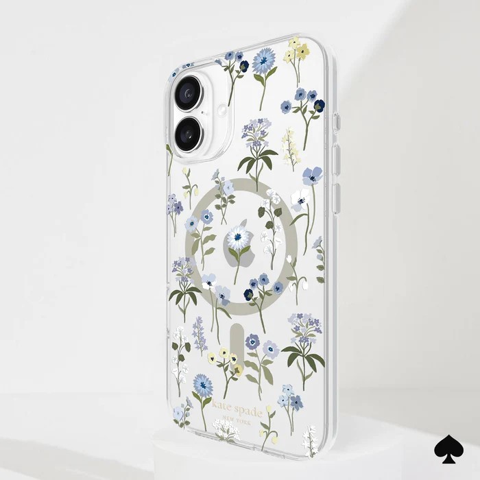 Kate Spade Protective MagSafe Case - Flowerbed Blue - 9