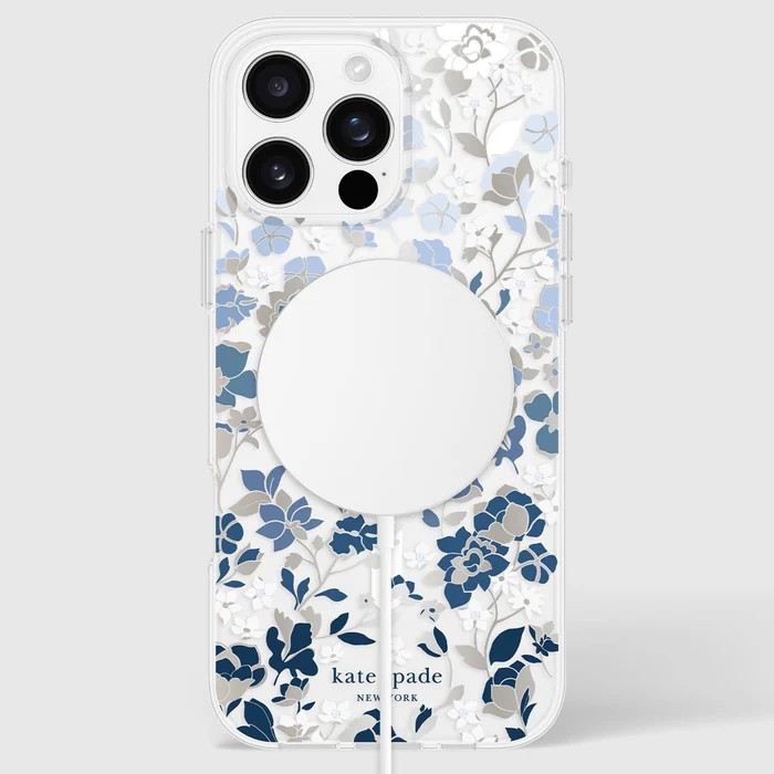 Kate Spade Protective MagSafe Case - Flowerbed BlueiPhone 16