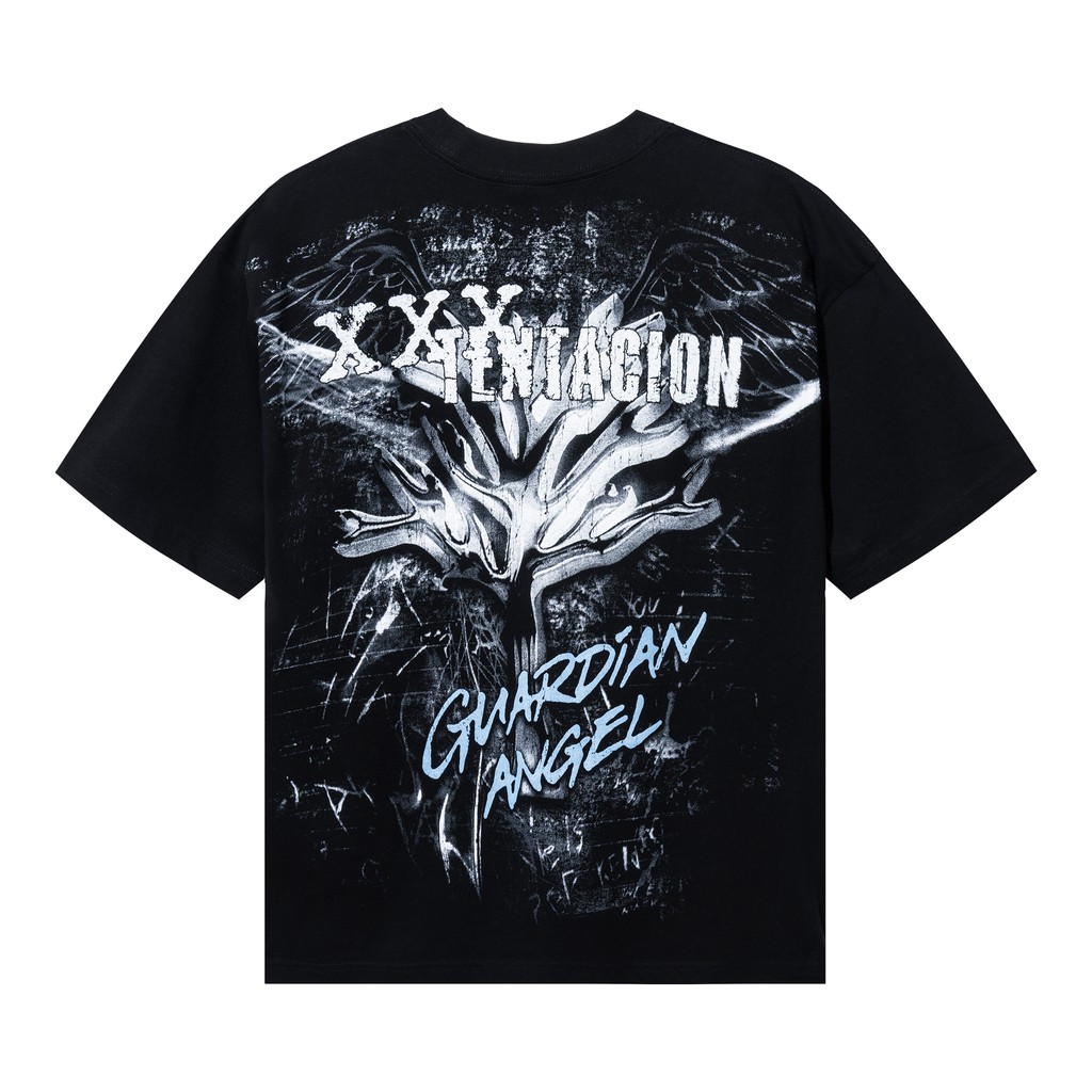 XXXTentacion Guardian Angel Tee - Black-BlueM | Flip App