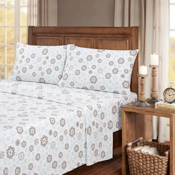 Bed Bath Fashions Kathy Ireland 100% Turkish Cotton Flannel Sheet Set