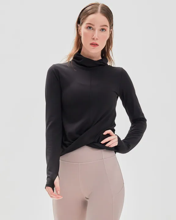 Rebody Active Turtle- Cowl Neck Coziplex™ Long Sleeve