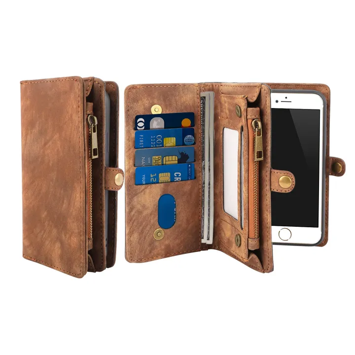 Directdeals Brown Wallet Case for IPhone 6s