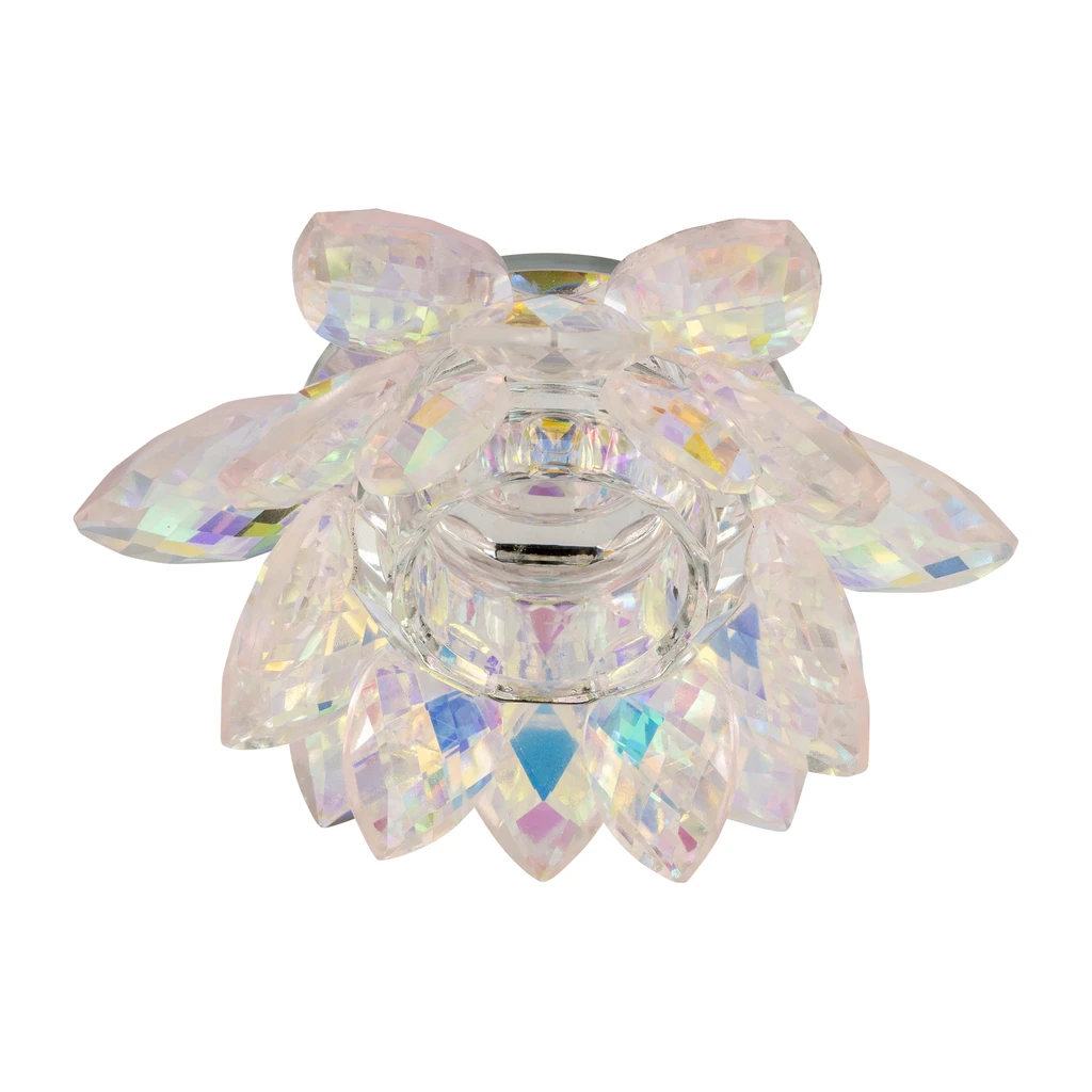Sagebrook Home Crystal Lotus Flower Votive Candle And Tealight Holder