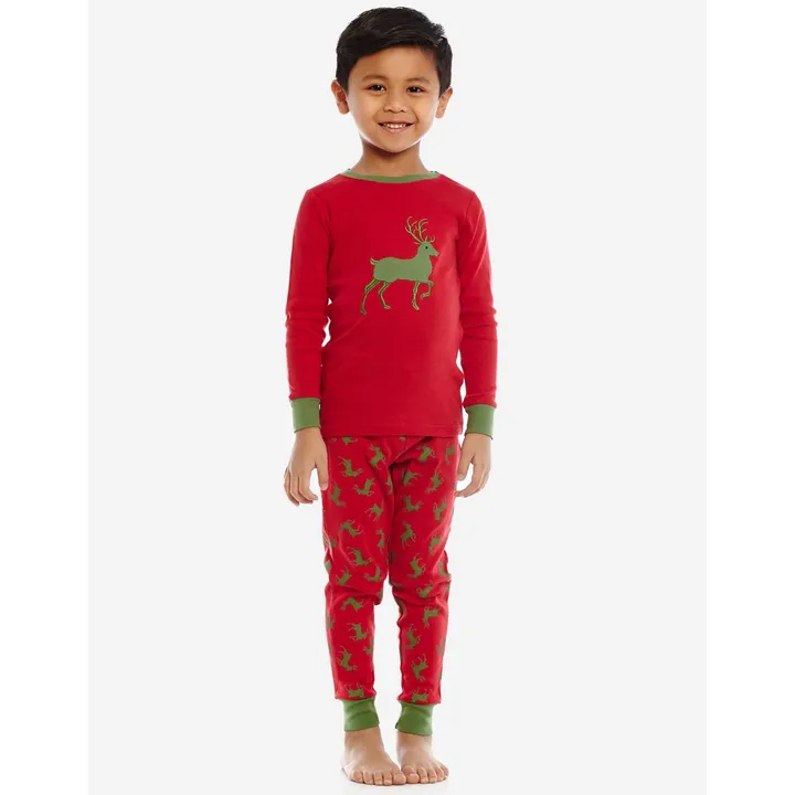 Leveret Clothing Kids Long Sleeve Cotton Pajamas