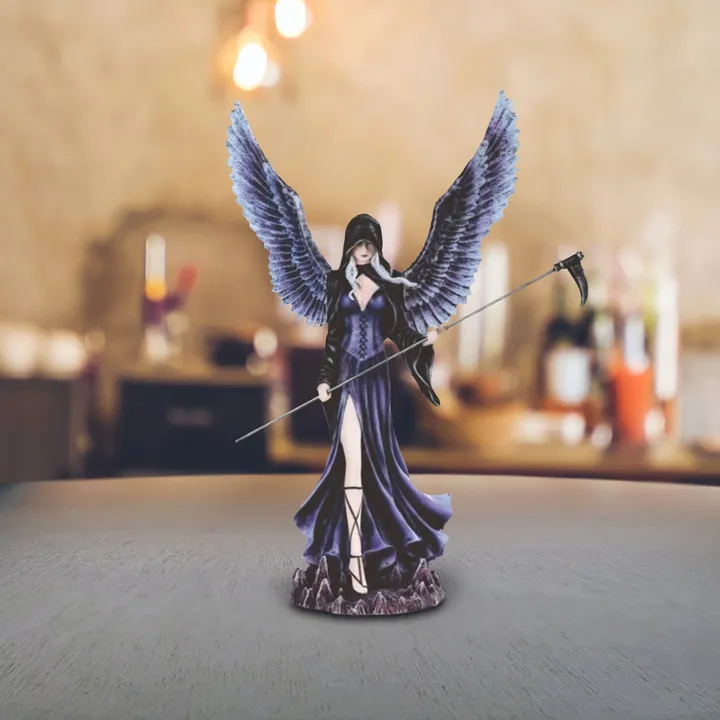 FC Design Gothic Dark Angel Fairy with Scythe Figurine
