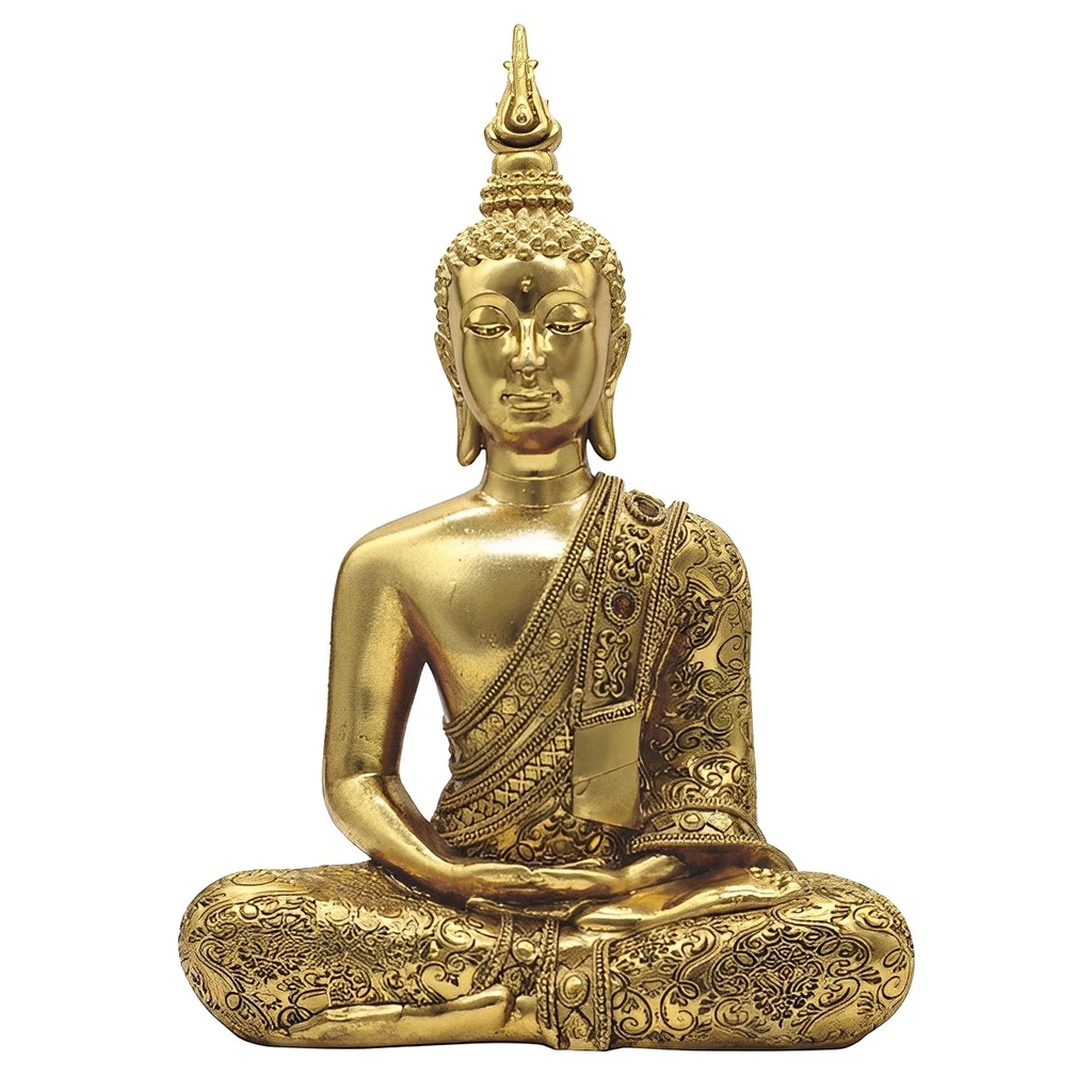 FC Design Thai Buddha in Meditation Statue Feng Shui Decoration Figurine