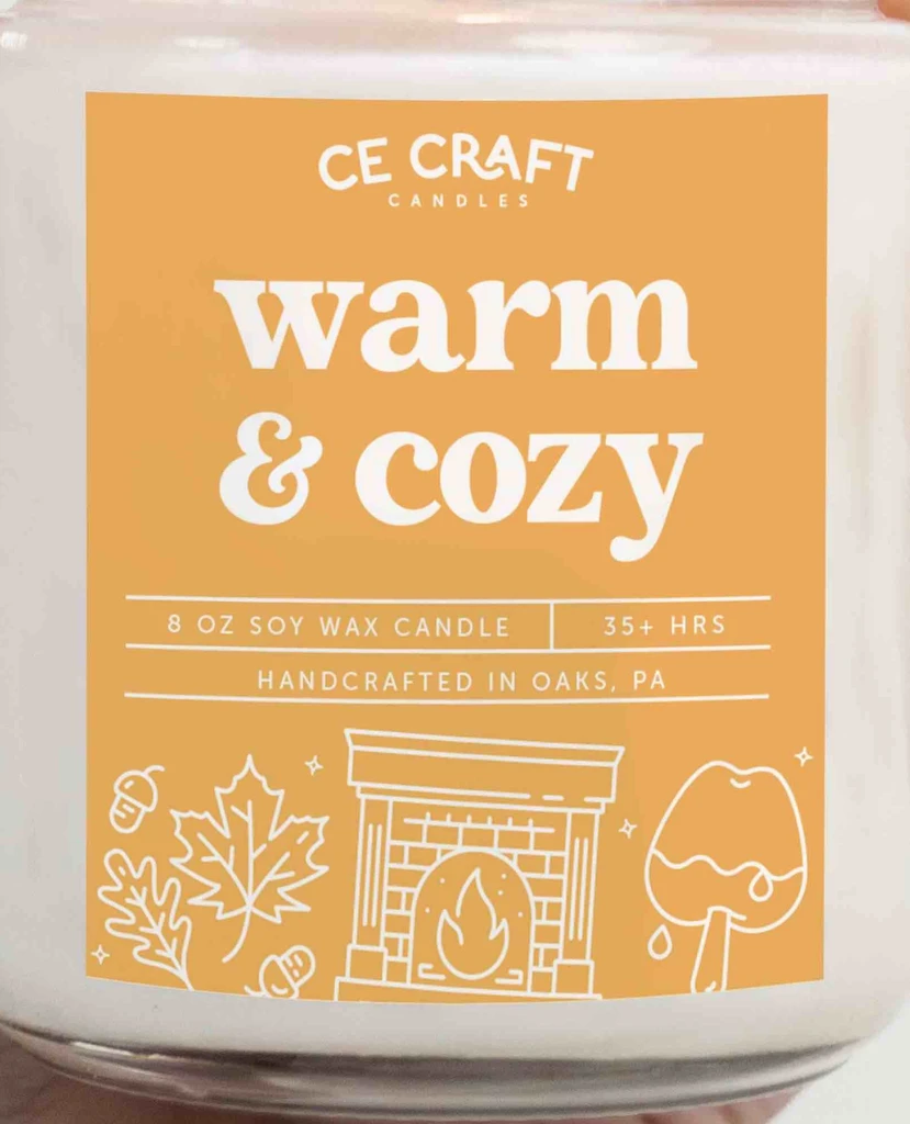 CE Craft Company Warm And Cozy Scented Candle
