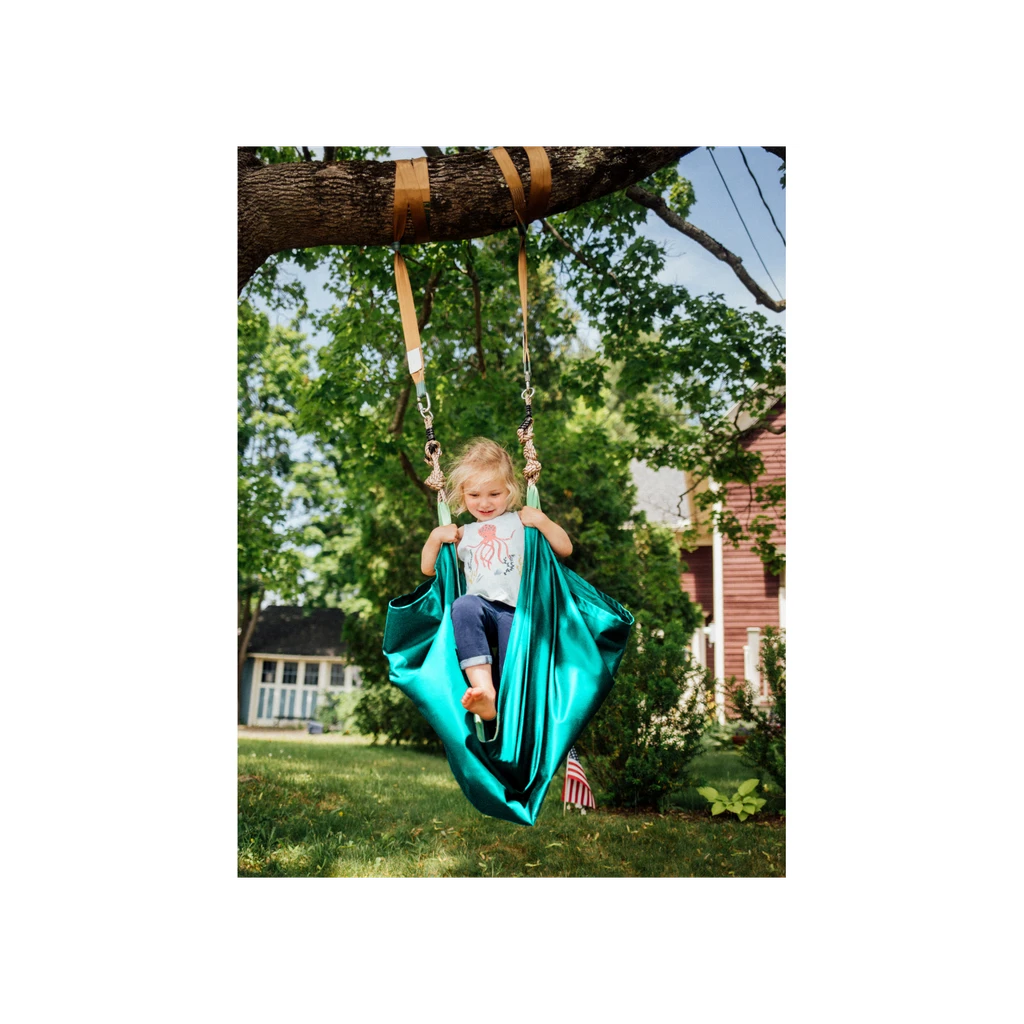 Bolder Play Slackers Swing Hammock - Outdoor sensory swing for kids