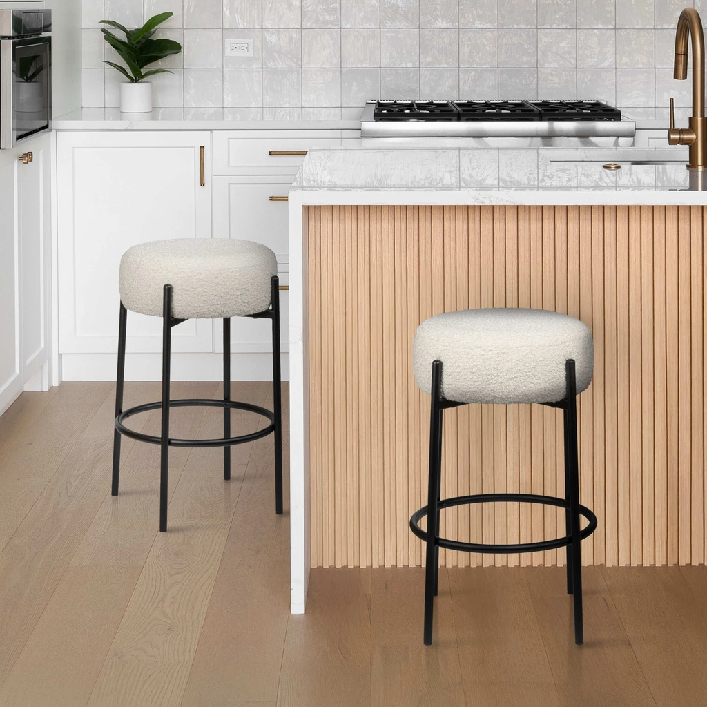 JONATHAN Y Paola Modern Minimalist  Counter Stool