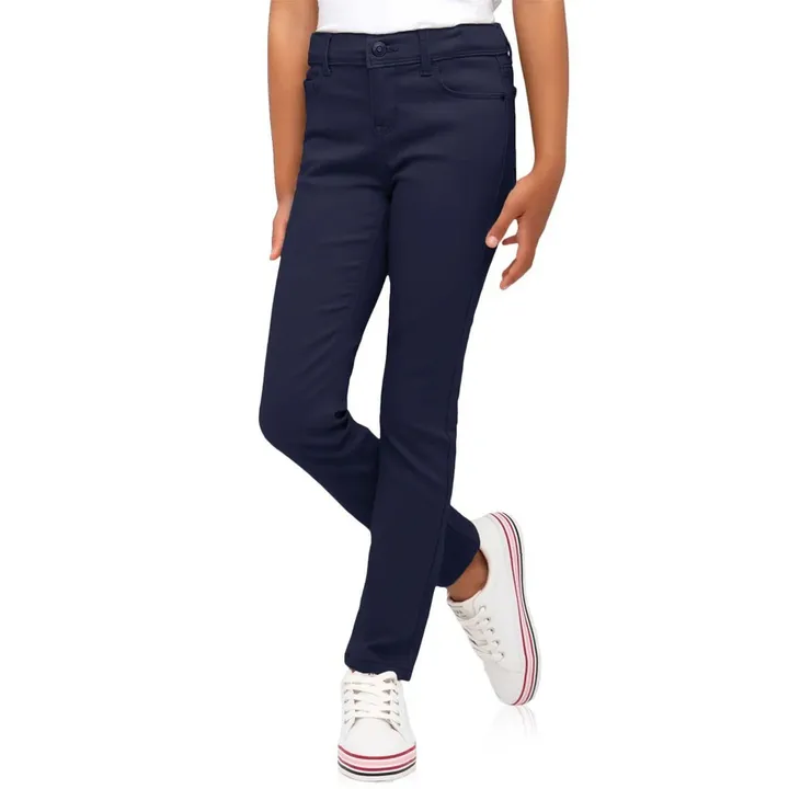 Galaxy by Harvic Girl's Super Stretch Pencil Skinny Uniform Pant