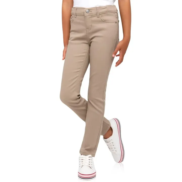 Galaxy by Harvic Girl's Super Stretch Pencil Skinny Uniform Pant