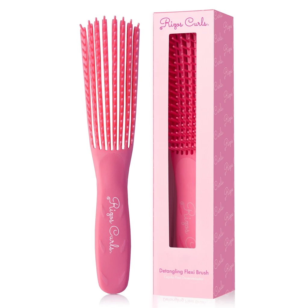 Rizos Curls Pink Detangling Flexi Brush