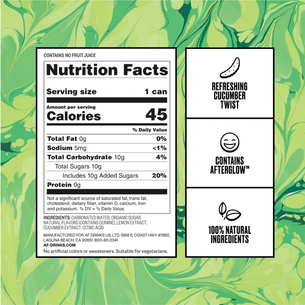 Af-Drinks FREE AF CUCUMBER G&T (12 Pack)