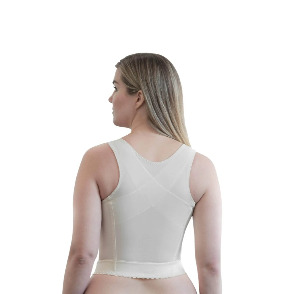 Rago Shapewear Front Closure Back Support Long Line Bra