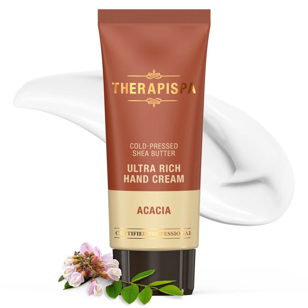 THERAPISPA.US Ultra Rich Hand Cream / Acacia – Intense Moisture, Protection & Softness for Dry, Overworked Hands