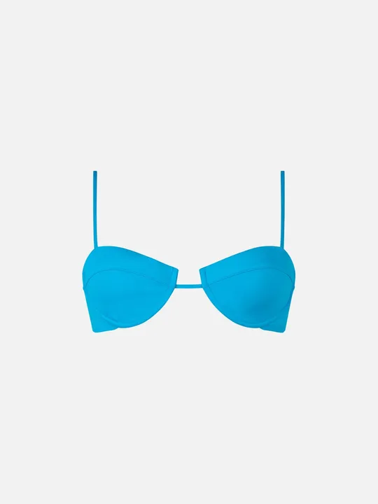 MC2 Saint Barth Turquoise Underwired Bralette Top for Comfort & Style