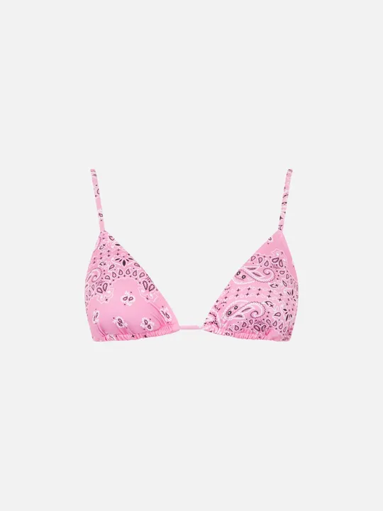 MC2 Saint Barth MC2 Saint Barth Woman Pink Triangle Top with Charms