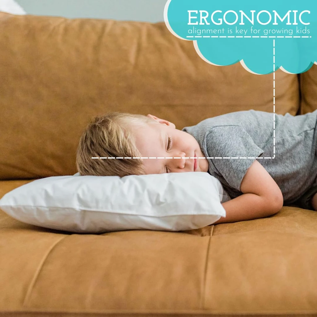 Little Sleepy Head Toddler Pillow 13x18 - Hypoallergenic Ergonomic Pillow