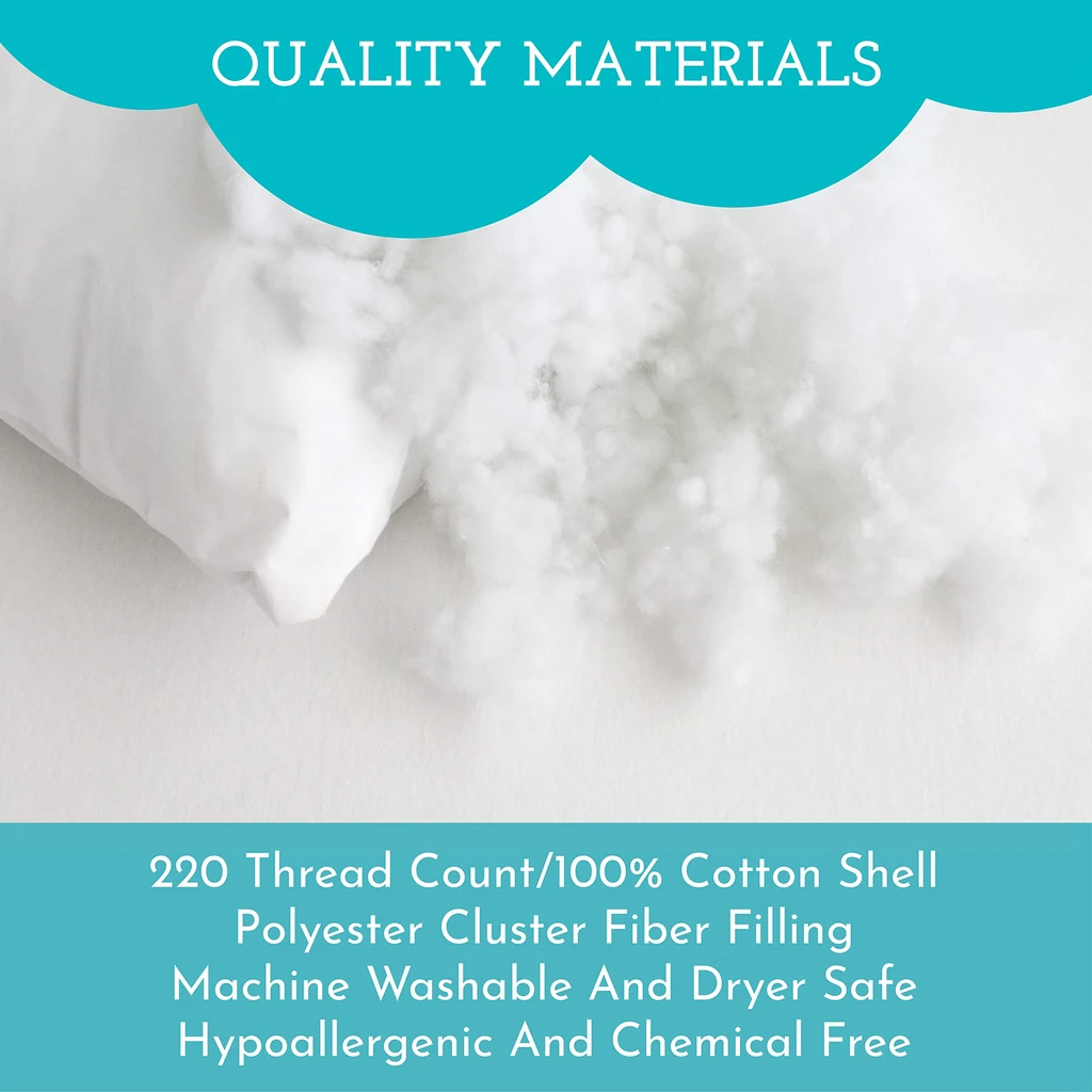 Little Sleepy Head Toddler Pillow 13x18 - Hypoallergenic Ergonomic Pillow