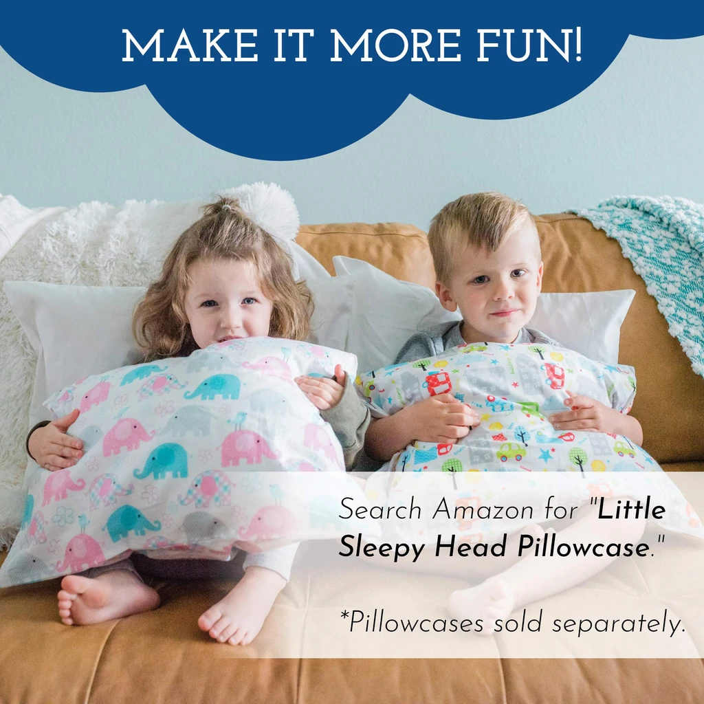 Little Sleepy Head Toddler Pillow 13x18 - Hypoallergenic Ergonomic Pillow