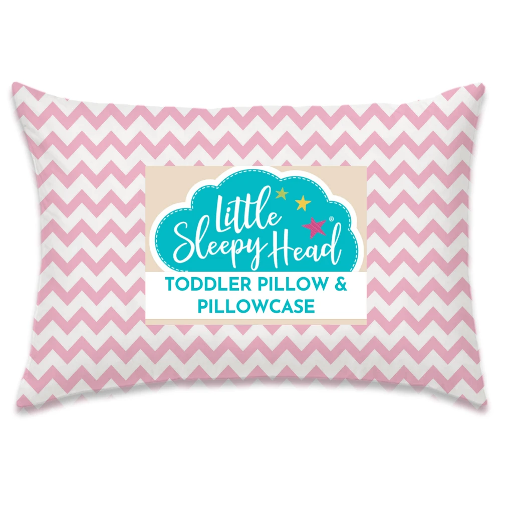 Little Sleepy Head Pillow with Pillowcase - Soft, Ergonomic, Hypoallergenic