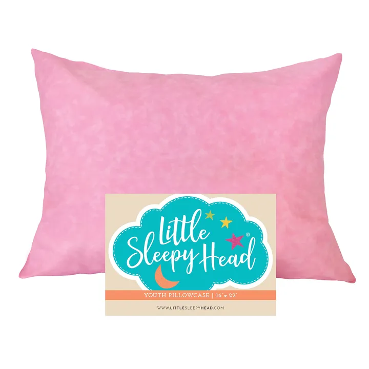 Little Sleepy Head Pillowcase - 100% Made Cotton & Hypoallergenic Pillow Case - Snug Fit Envelope Enclosure (PILLOWCASE ONLY)