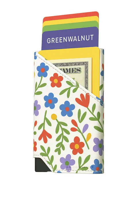 Greenwalnut Slim Pop-up Wallet | RFID Blocking Minimalist Credit Card Holders